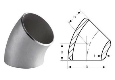 BEST QUALITY OF STAINLESS STEEL 304L 45 DEGREE ELBOW