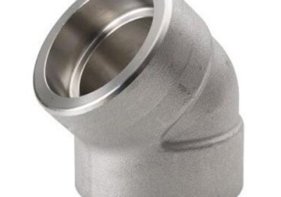 STAINLESS STEEL SOCKET WELD 45 DEGREE ELBOW