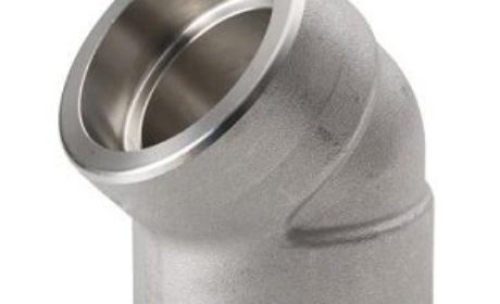 STAINLESS STEEL SOCKET WELD 45 DEGREE ELBOW