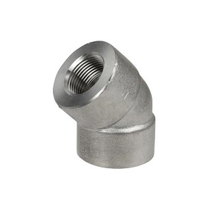 BEST SUPPLIER OF STAINLESS STEEL THREADED 45 DEGREE ELBOW ASTM A182 304L 316L 